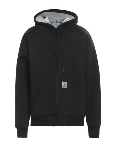 Carhartt Man Sweatshirt Black Size Xl Polyester, Cotton