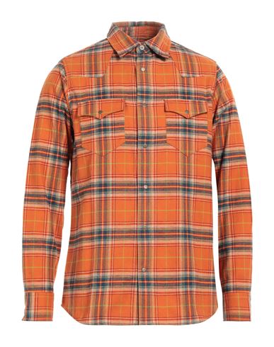 Scout Man Shirt Orange Size L Cotton
