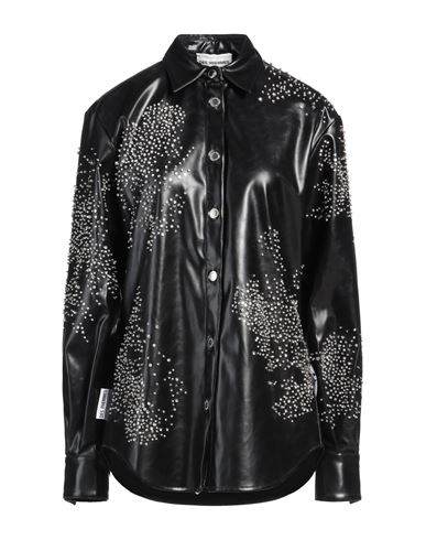 Des_phemmes Woman Shirt Black Size 4 Polyester, Polyurethane