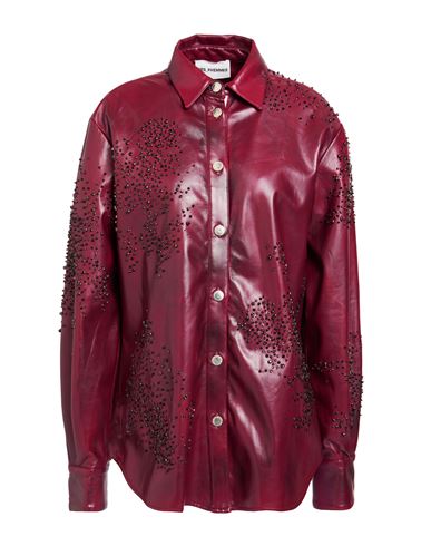 Des Phemmes Des_phemmes Woman Shirt Burgundy Size 2 Polyester, Polyurethane