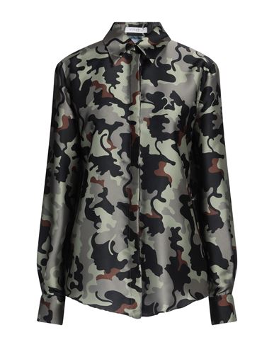 Shop Vivetta Woman Shirt Military Green Size 6 Polyester