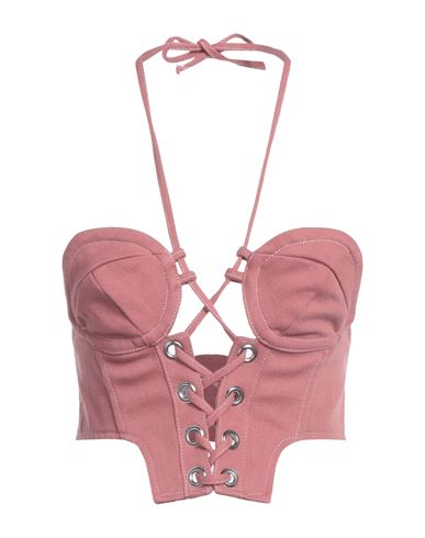 Shop Julfer Woman Top Pastel Pink Size 6 Cotton