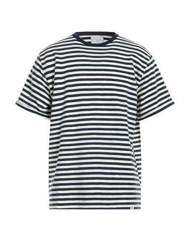 Shop Woc Writing On Cover Man T-shirt Navy Blue Size Xs Cotton, Elastane