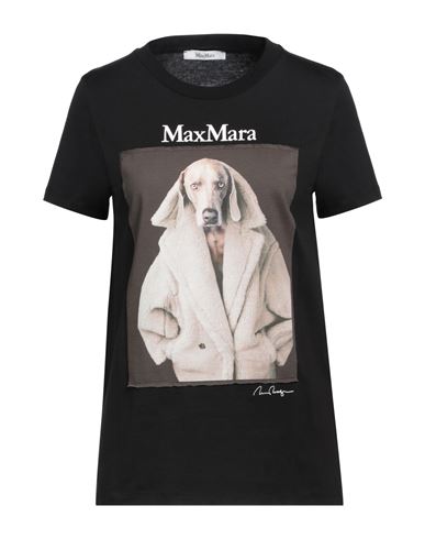 Max Mara Woman T-shirt Black Size S Cotton In Black
