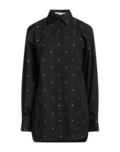Stella Mccartney Woman Shirt Black Size 8-10 Cotton In Pattern