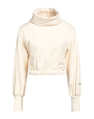 Hinnominate Woman Sweatshirt Ivory Size S Cotton In White