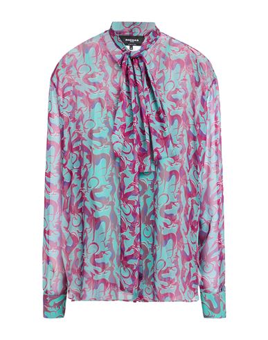 Rochas Woman Shirt Garnet Size 4 Polyester In Multi