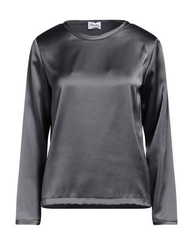 Shop Rue Du Bac Woman Top Lead Size 2 Polyester, Elastane In Grey