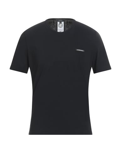 Shop Versace Man T-shirt Black Size L Polyamide, Elastane, Polyester