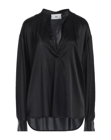 Shop Solotre Woman Top Black Size 10 Silk, Elastane