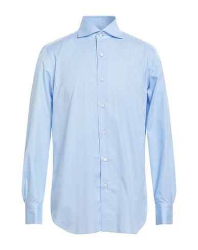 Shop Finamore 1925 Man Shirt Light Blue Size 17 ½ Cotton
