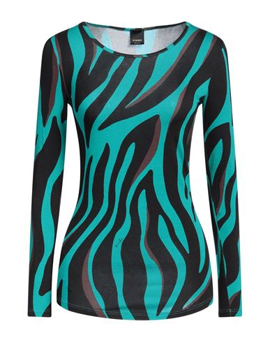 Pinko Zebra-print Round-neck T-shirt In Black
