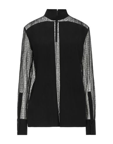 Shop Givenchy Woman Top Black Size 6 Silk, Polyamide, Elastane