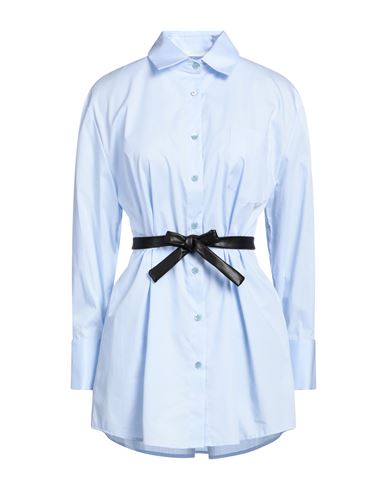 Vicolo Woman Shirt Light Blue Size Onesize Cotton, Polyester, Polyurethane
