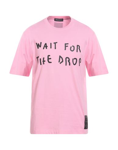 Drhope Man T-shirt Pink Size L Cotton