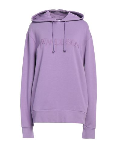 Jw Anderson Woman Sweatshirt Lilac Size S Cotton, Elastane In Purple