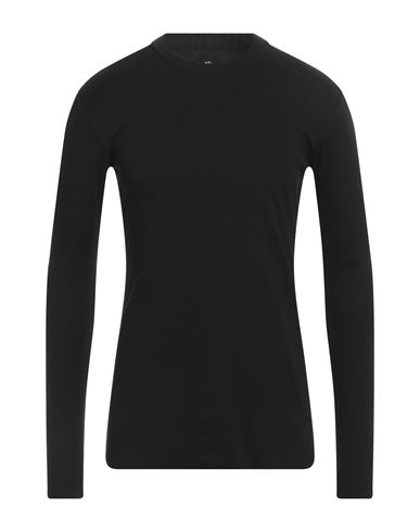 Thom Krom Man T-shirt Black Size M Cotton, Elastane In Animal Print
