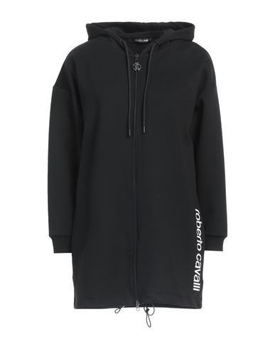 Shop Roberto Cavalli Woman Sweatshirt Black Size S Polyester, Viscose, Elastane
