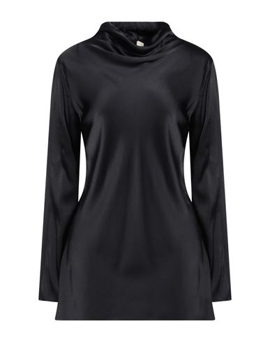 Jucca Woman Top Black Size 8 Silk, Elastane In Black