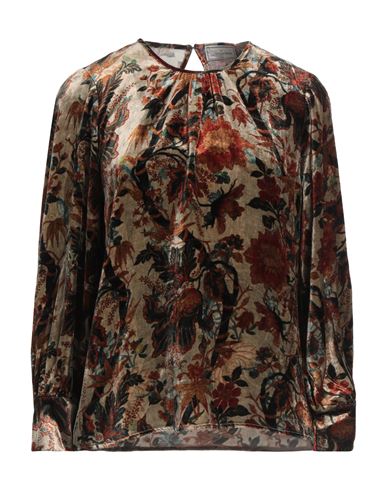 PIERRE-LOUIS MASCIA PIERRE-LOUIS MASCIA WOMAN TOP SAGE GREEN SIZE M VISCOSE, SILK 