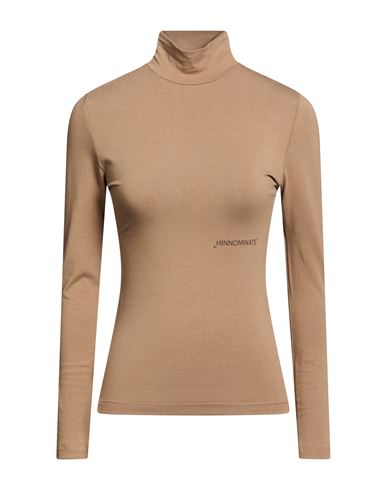 Hinnominate Woman T-shirt Camel Size Xxs Cotton, Elastane In Brown