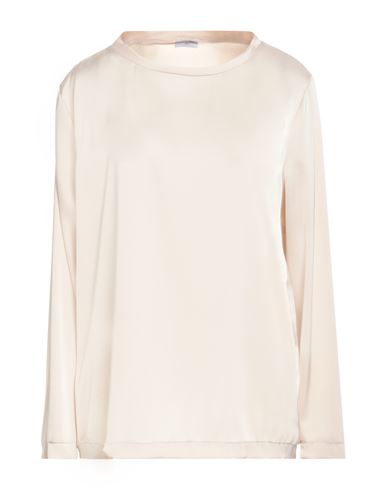 Rue Du Bac Woman Top Beige Size 10 Polyester In White