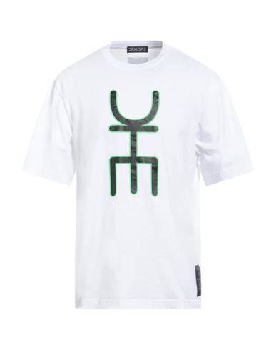 Drhope Man T-shirt White Size M Cotton In Green