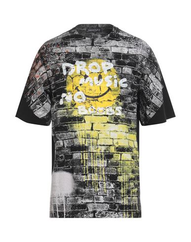 Drhope Man T-shirt Black Size M Cotton
