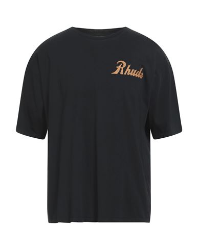 Shop Rhude Man T-shirt Black Size Xl Cotton