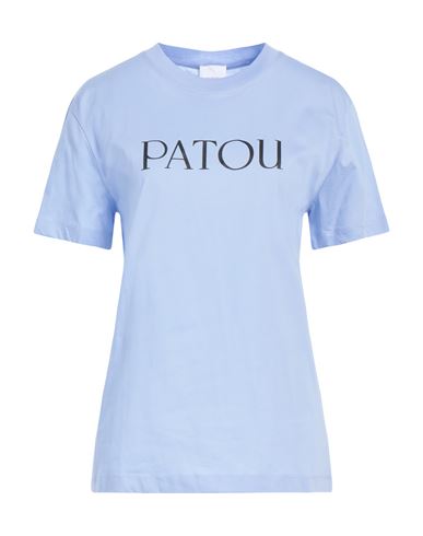 Patou Woman T-shirt Sky Blue Size M Cotton