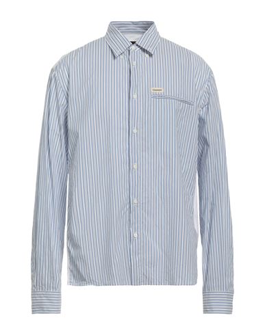 Dsquared2 Man Shirt Sky Blue Size 46 Cotton In Multi