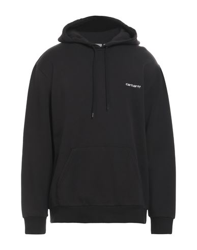 Shop Carhartt Man Sweatshirt Black Size Xl Cotton, Elastane