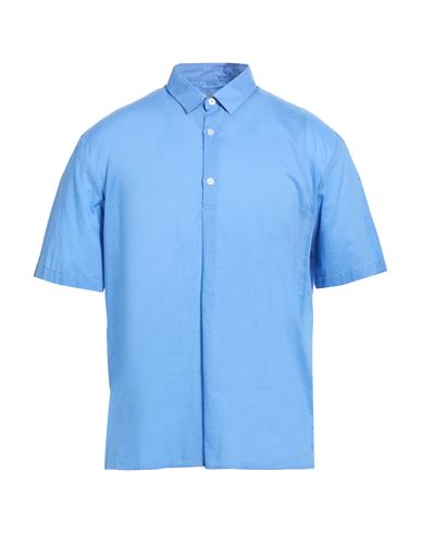 Daniele Alessandrini Homme Man Shirt Light Blue Size M Cotton In Blue