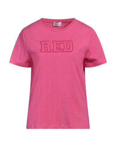 Shop Valentino Garavani Woman T-shirt Fuchsia Size L Cotton In Pink