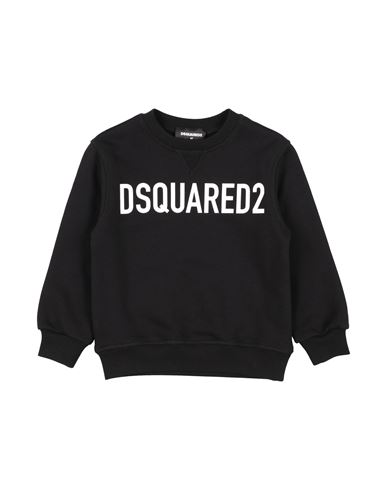 Dsquared2 Toddler Sweatshirt Black Size 6 Cotton, Elastane In Black