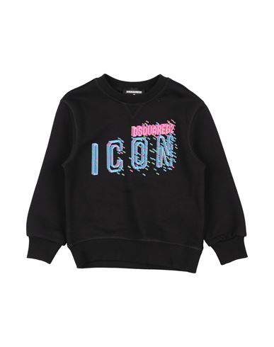 Dsquared2 Icon Toddler Sweatshirt Black Size 6 Cotton, Elastane In Black