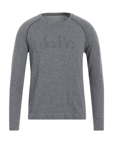 Shop Diadora Man T-shirt Grey Size L/xl Polyamide, Polypropylene