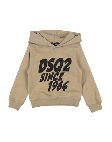 Dsquared2 Toddler Sweatshirt Khaki Size 4 Cotton, Elastane In Beige