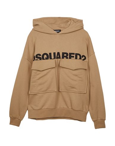 Dsquared2 Toddler Sweatshirt Khaki Size 6 Cotton, Elastane In Beige