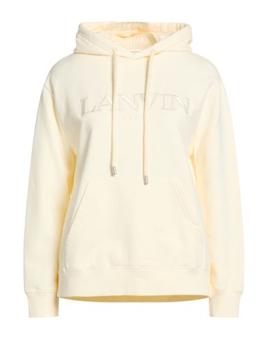 Lanvin Woman Sweatshirt Beige Size S Cotton, Polyester, Elastane