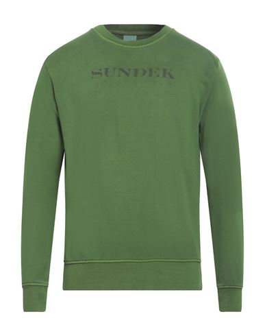 Sundek Man Sweatshirt Green Size L Cotton