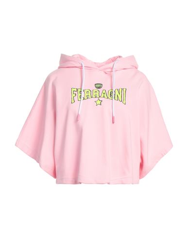 Shop Chiara Ferragni Woman Sweatshirt Pink Size L Cotton