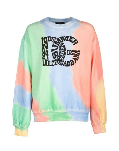 Dolce & Gabbana Sweatshirts Man Sweatshirt Multicolored Size 44 Cotton In Fantasy