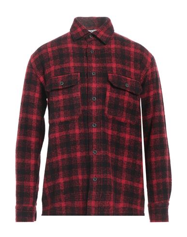 Shop Destin Man Shirt Red Size M Wool, Polyamide, Cashmere, Silk