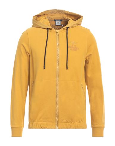 Shop Aeronautica Militare Man Sweatshirt Mustard Size L Cotton, Polyester In Yellow