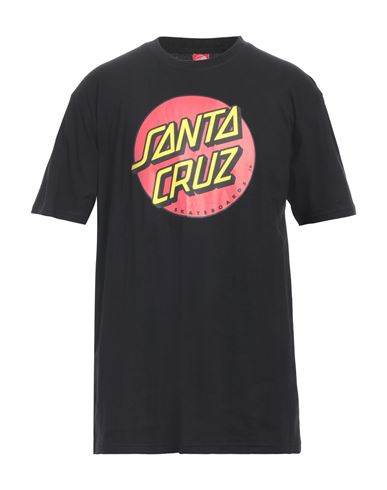 Santa Cruz Man T-shirt Black Size Xl Cotton