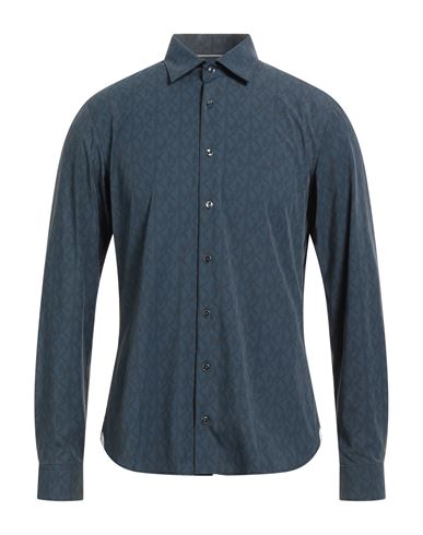 Shop Michael Kors Mens Man Shirt Slate Blue Size 15 ¾ Polyamide, Elastane