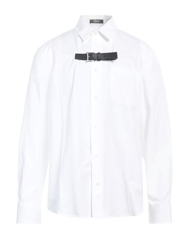 Versace Man Shirt White Size 40 Cotton