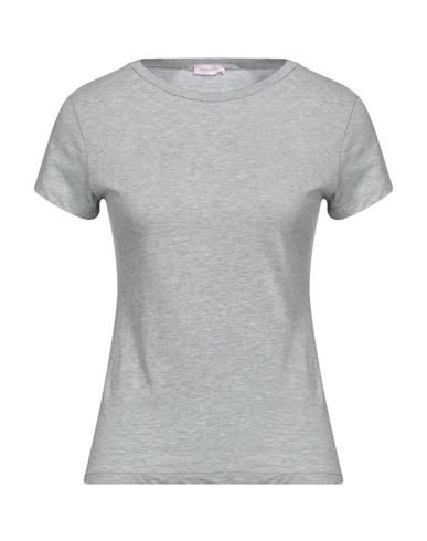 Shop Rossopuro Woman T-shirt Grey Size 6 Cotton