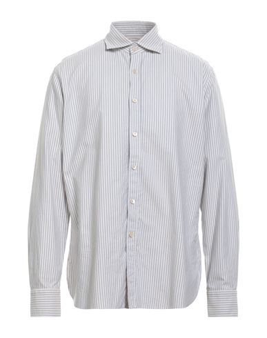 Shop Alessandro Gherardi Man Shirt Beige Size L Cotton